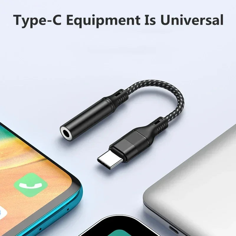 Type-C cable Adapter conversion 3.5 socket headphones