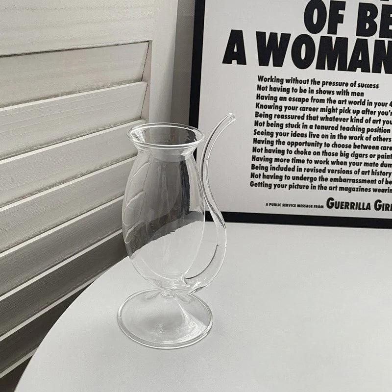 Tasse en verre créative, mug à cocktail irrégulier, verres à jus, cadeaux