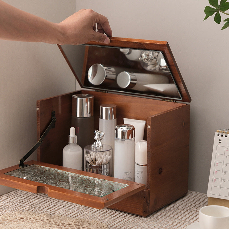 Desktop storage box household cosmetics storage cabinet