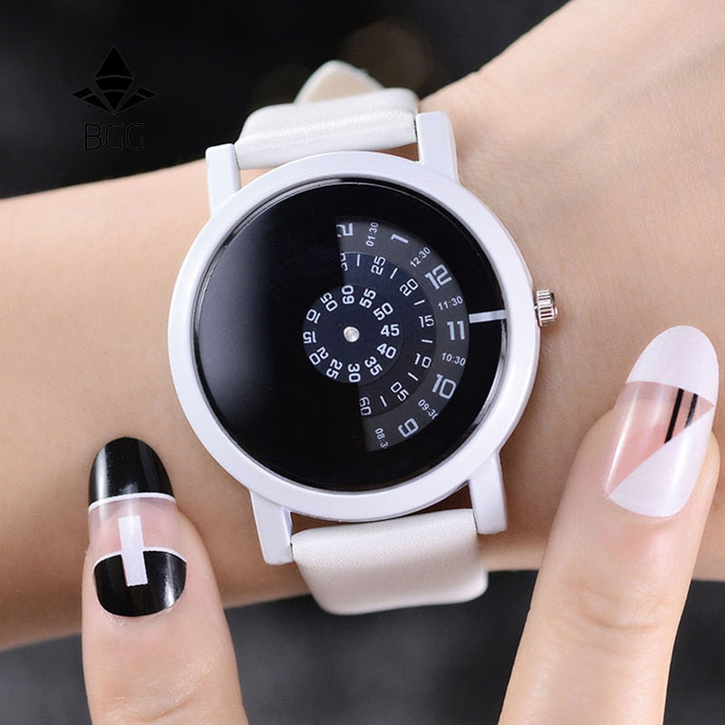 Special digital discs hands fashion quartz Unisex watch