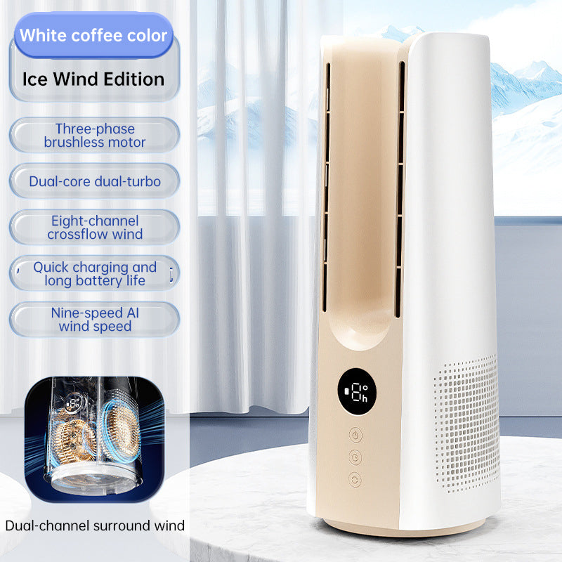 Portable Tower Fan – 6 Speeds, Mist spray