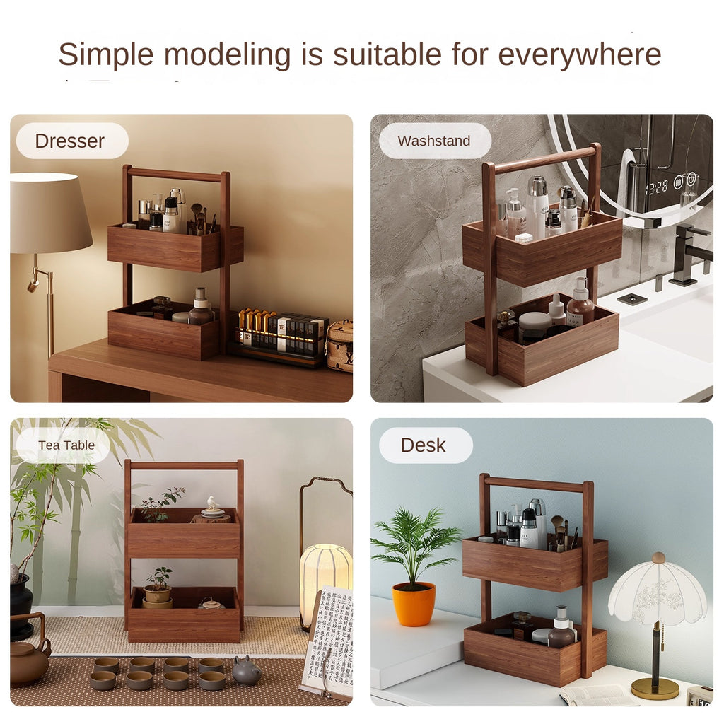 Cosmetics storage box desktop tabletop box