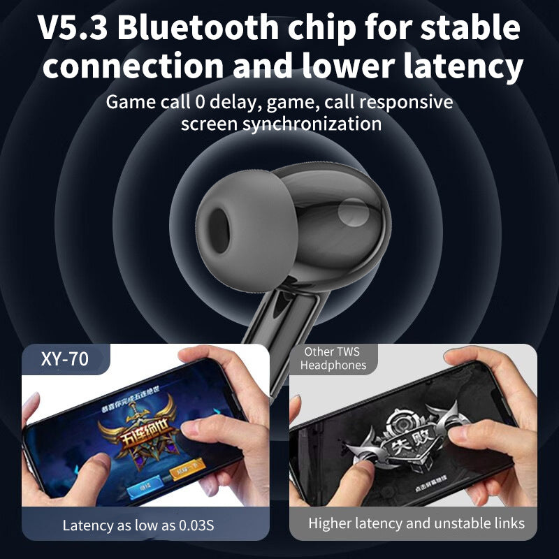 Bluetooth 5.3 earphones ANC+ENC noise cancelling In-ear TWS