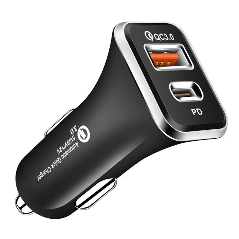 USB-C/PD car charger CE certified 18W QC3.0