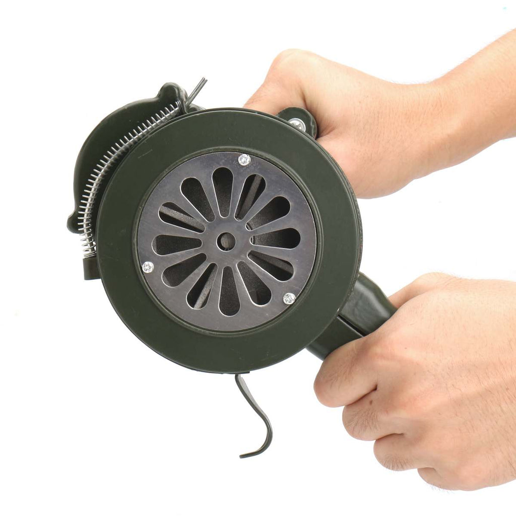 Green Aluminium alloy Crank Hand Operated Air Raid Emergency 110dB