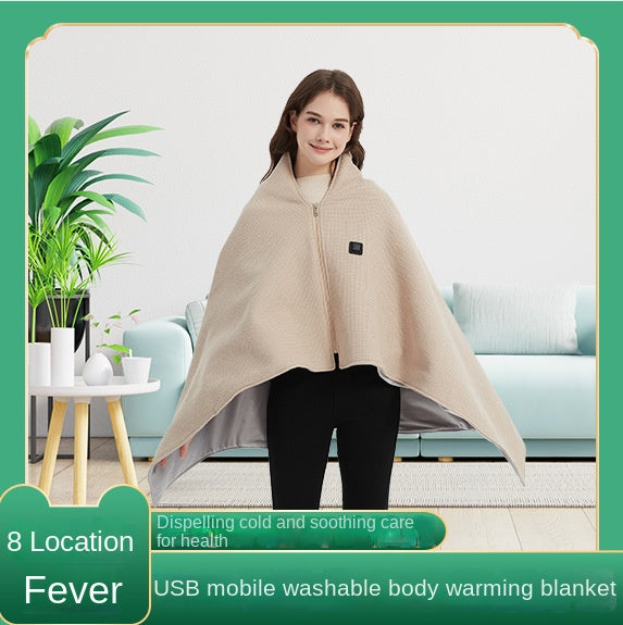 Warm Blanket USB Heated Scarf 3 Heating Levels