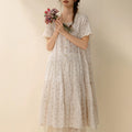 Floral short sleeved dress