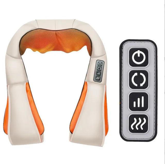 Electrical Shiatsu U Shape Shawl Back Neck Shoulder Body Massager