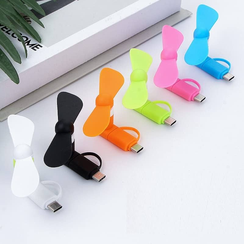 Portable Mini Fan Micro USB C Android + iPhone 5 6 6S 7 Plus 8