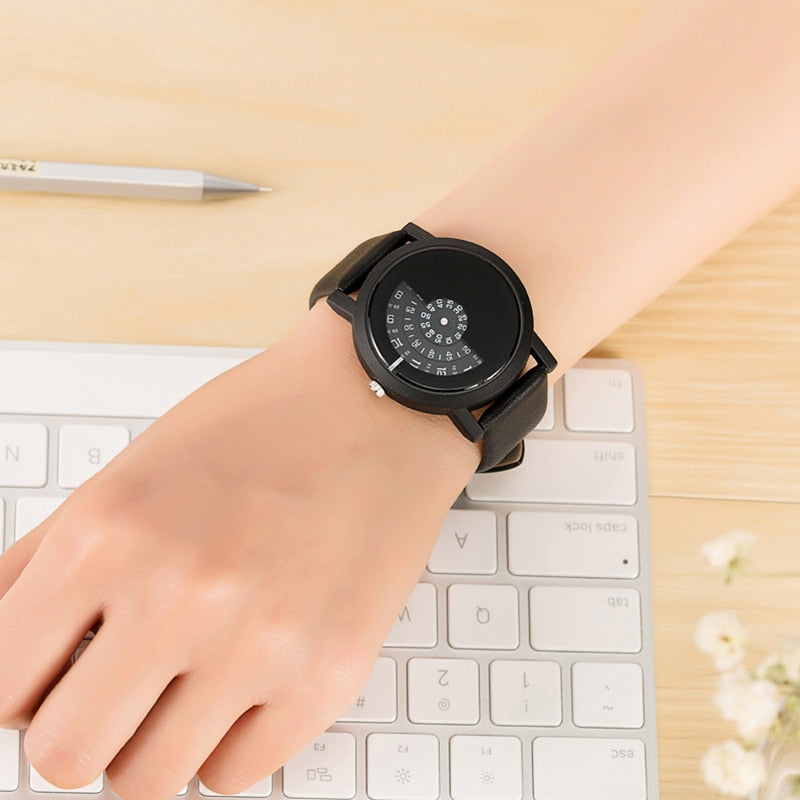 Special digital discs hands fashion quartz Unisex watch