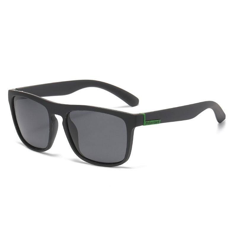 Square frame polarized glasses colorful