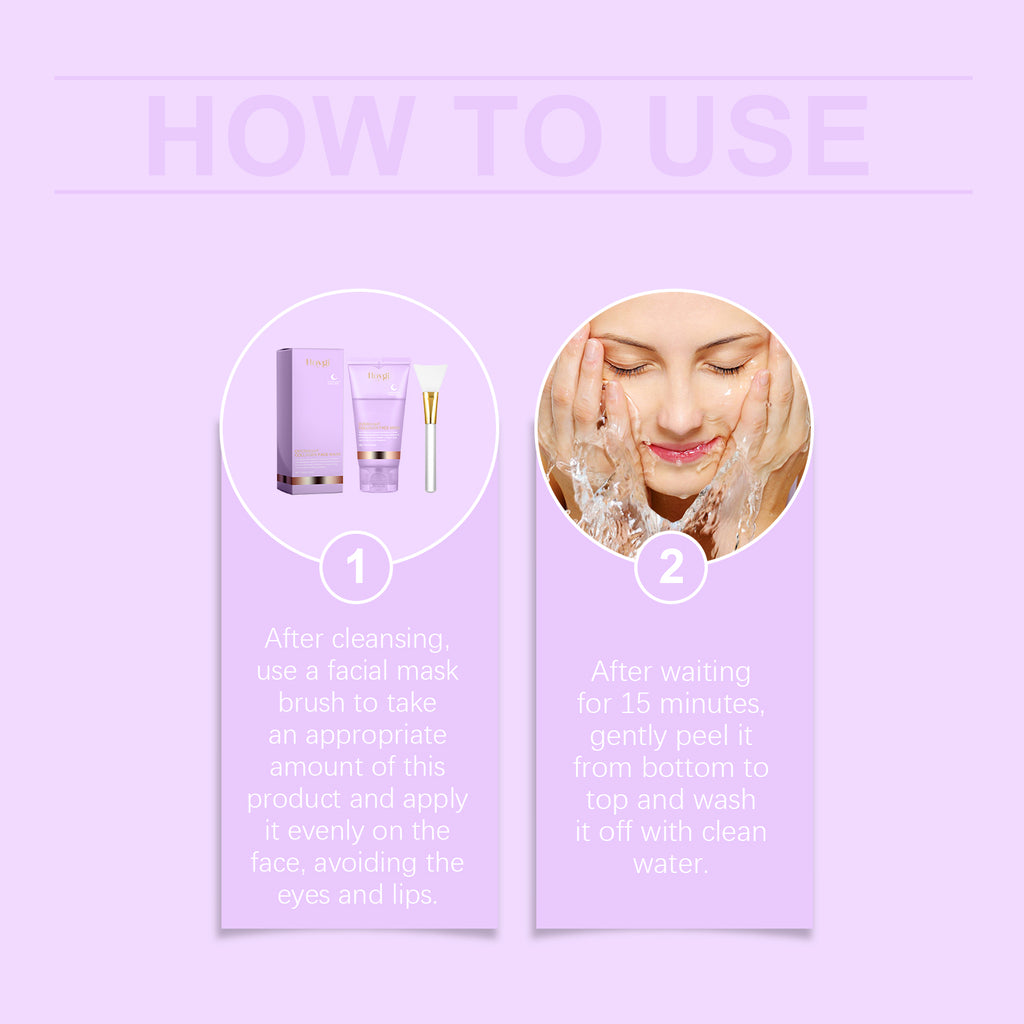 Masque facial au collagène à étirer – Hydratant et raffermissant pour la peau