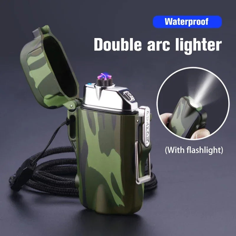 Plasma Arc Lighter With Flashlight