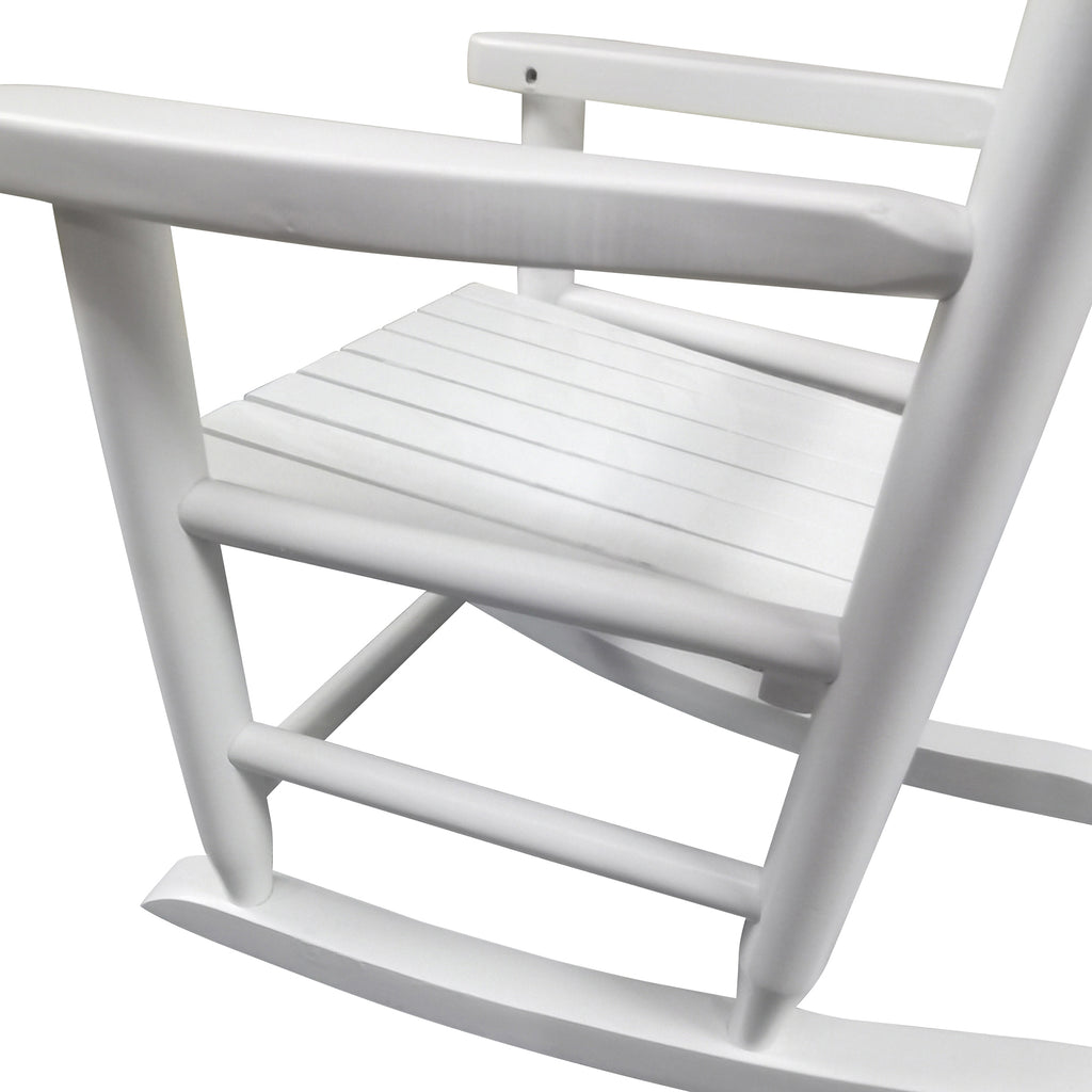 Chaise à bascule blanche - Intérieur ou Extérieur - Adaptée aux enfants - Durable