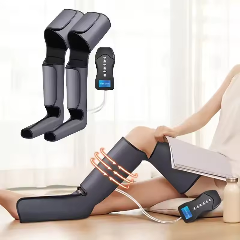 Leg Massager, Air Compression Calf Knee Foot Massager with Heat