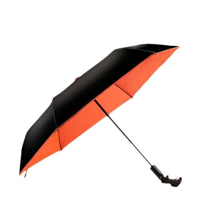 Wireless Bluetooth Selfie Tri-Folding Umbrella - Ultra-light Anti-UV Vinyl Folding Small Black Umbrella - Ultra-light Sunscreen