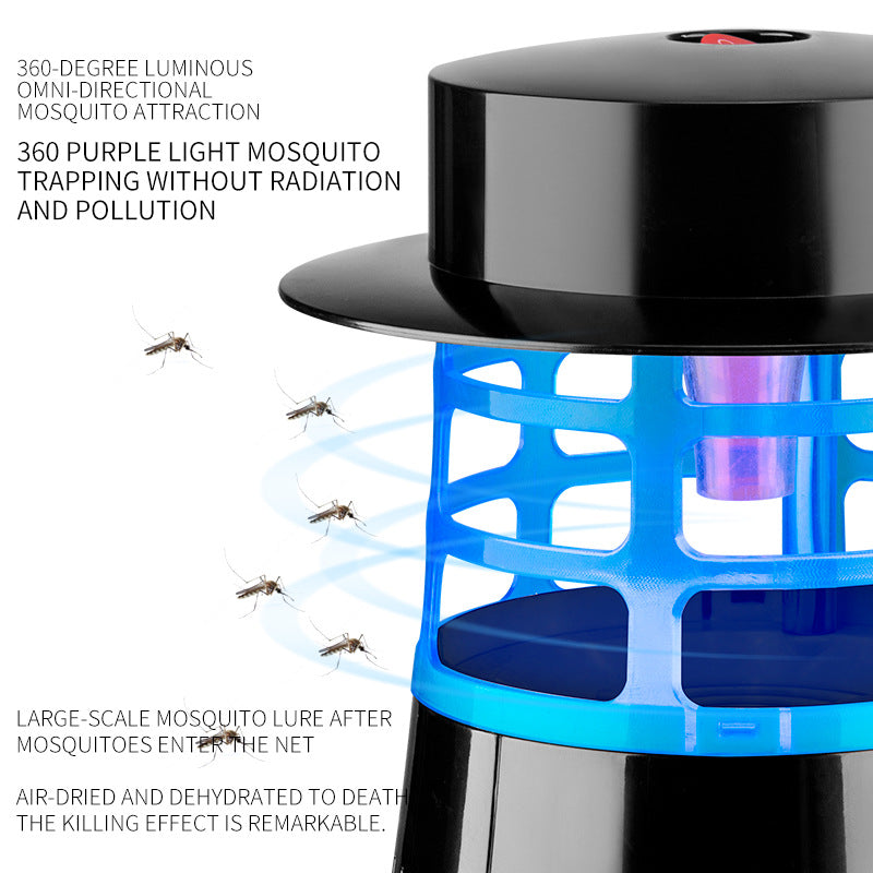 Lampe tue-mouches et tue-moustiques portable à photocatalyseur