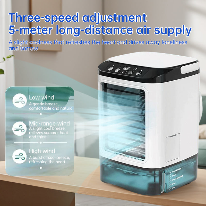 Portable Mini Air Cooler 3-speed Humidifier 900ML