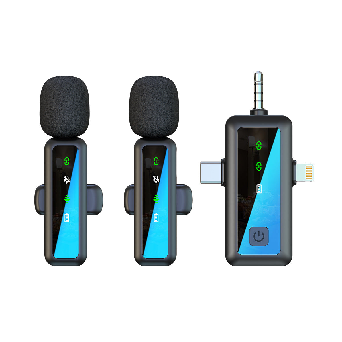 Microphone-cravate sans fil pour smartphone et ordinateur avec réduction du bruit