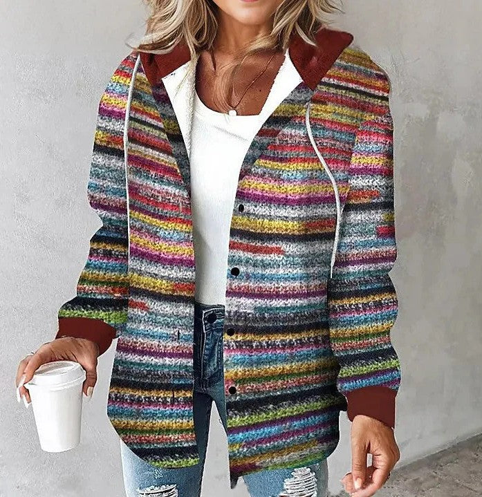 Women's large plaid style women's jacket plaid autumn and winter new style