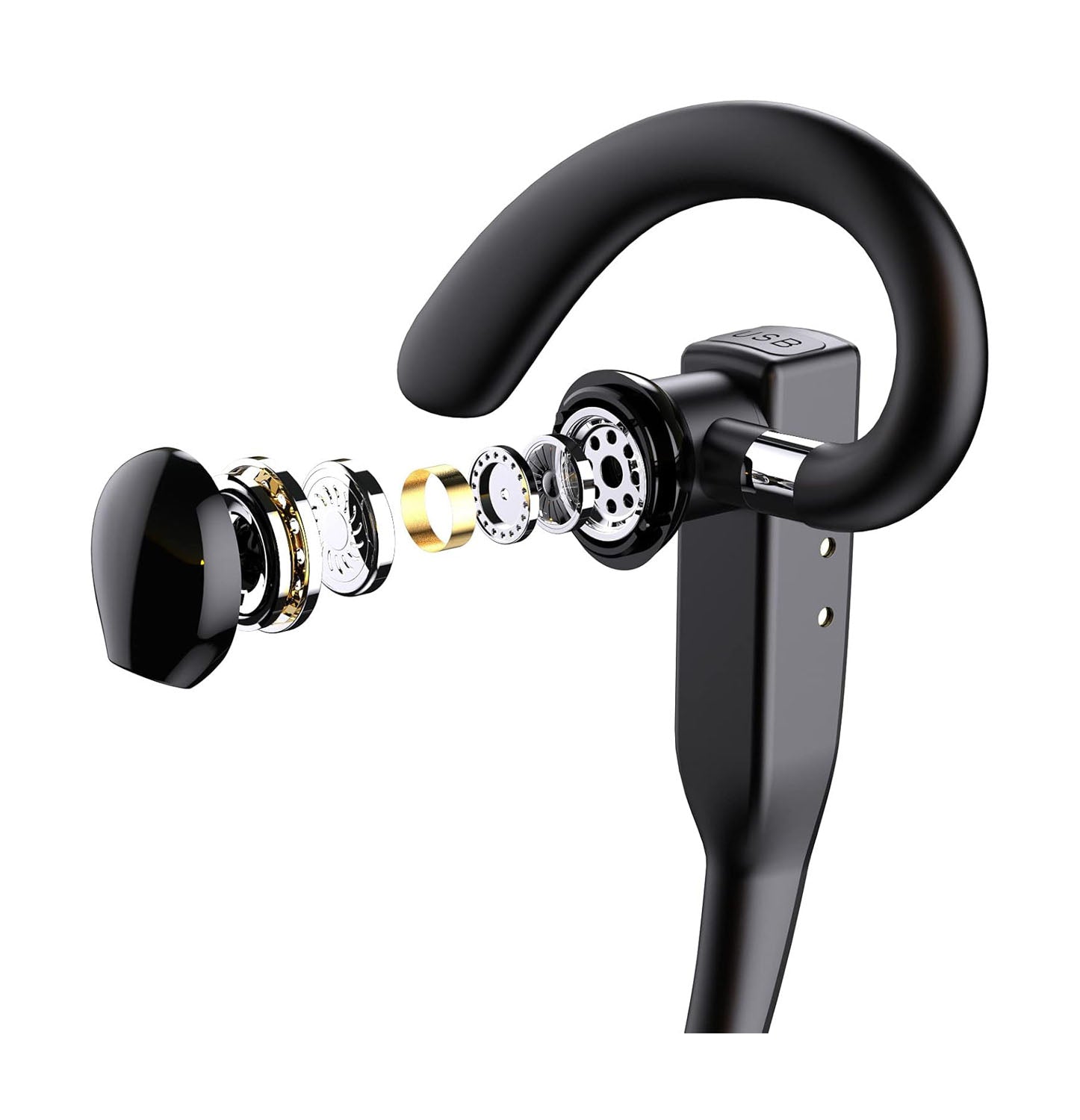 Ear hanging Bluetooth earphones call noise cancelling earphones