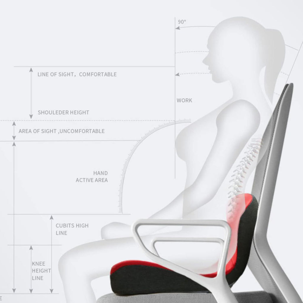 Breathable Hip And Waist Protection Integrated Sacral Pillow with Memory Foam