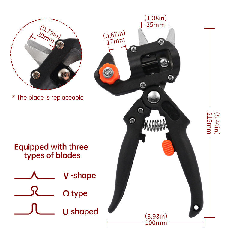 Grafting Shears Scissor Fruit Tree Vaccination Multi-function Bud Cutter Gardening Tools