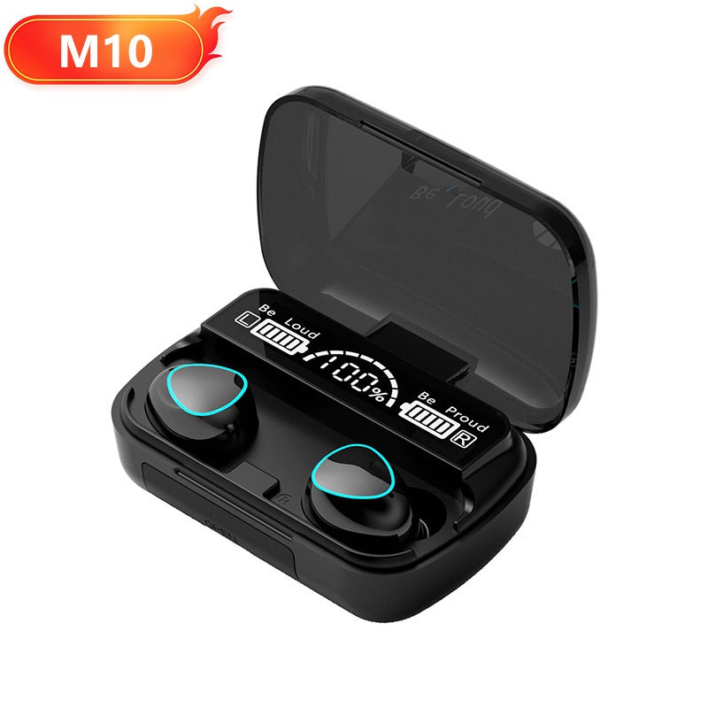 Bluetooth Headset High-Capacity TWS Binaural 5.1 Noise Cancellation F9 M10 M30
