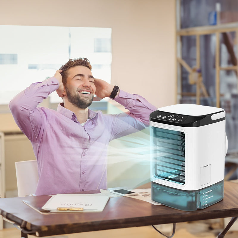 Portable Mini Air Cooler 3-speed Humidifier 900ML