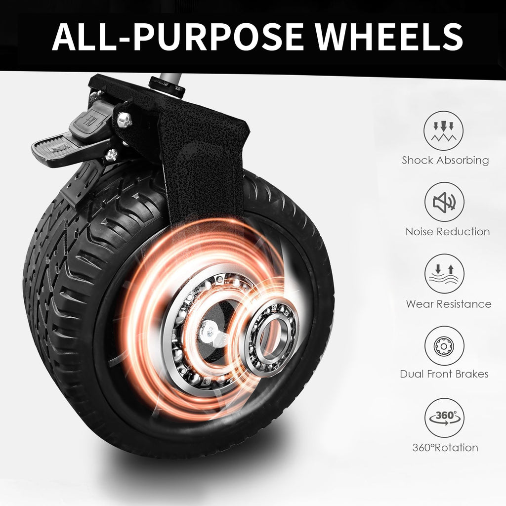 Chariot de plage pliant robuste – Utilitaire pour sable avec grandes roues