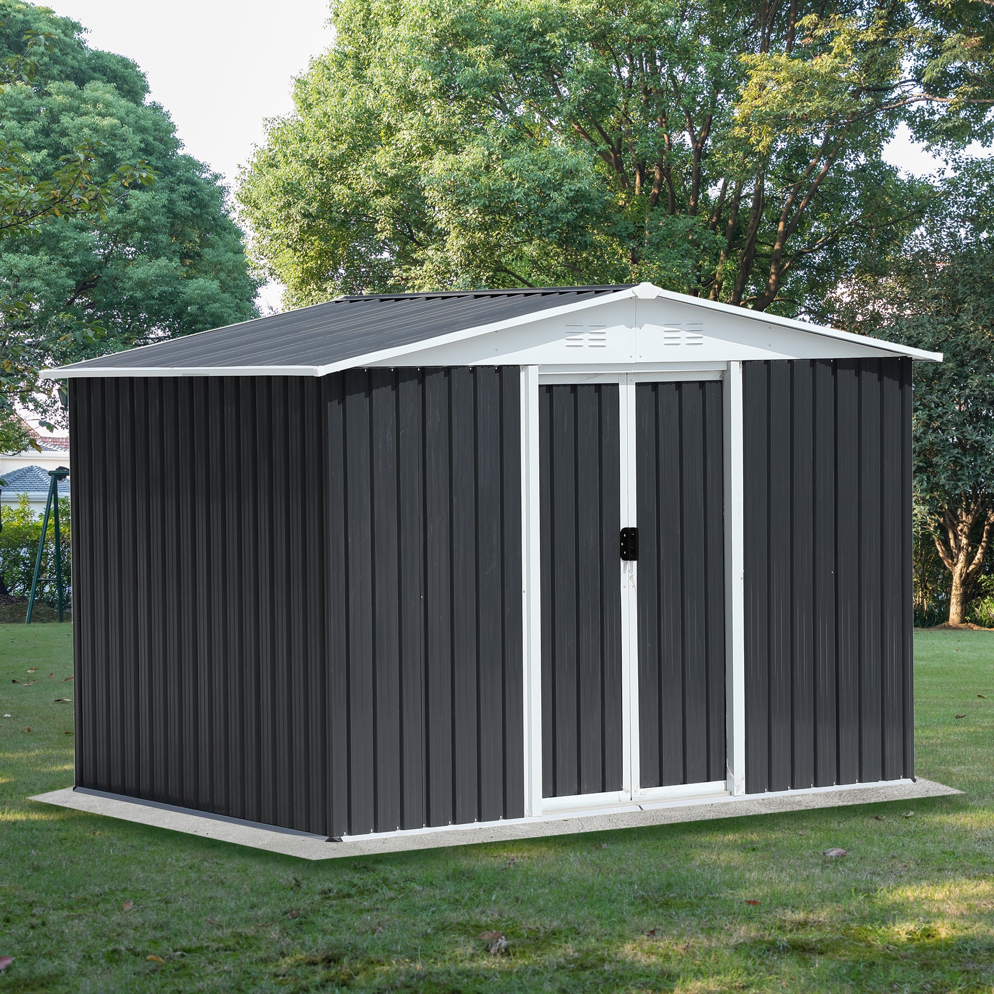 Cabine de rangement multi-usage en bois GO 47,2" avec 2 portes