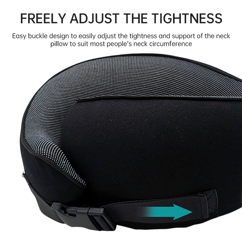 Memory Foam Neck Travel Pillow, Soft, 360° Head Support, for Home and Travel