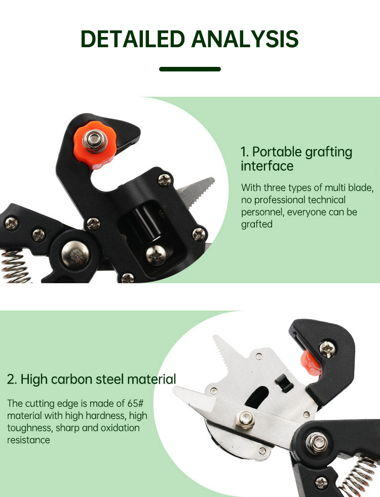 Grafting Shears Scissor Fruit Tree Vaccination Multi-function Bud Cutter Gardening Tools