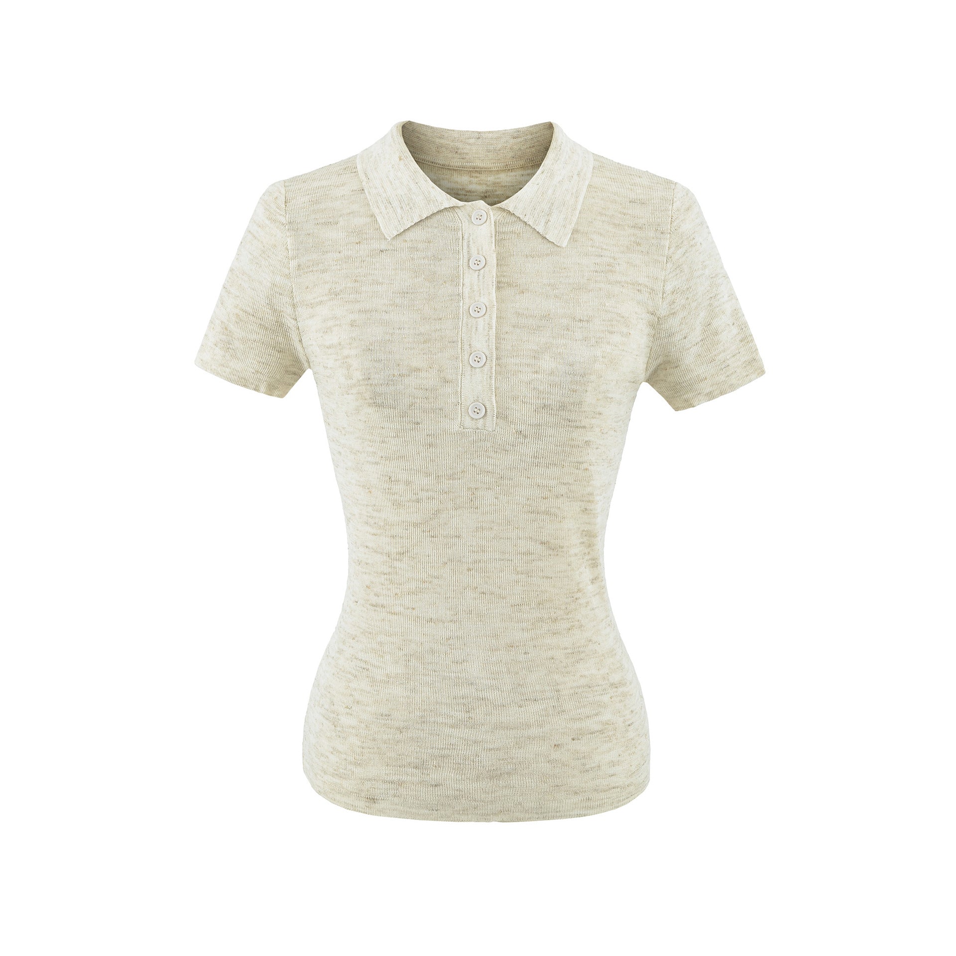 Collar short sleeved top