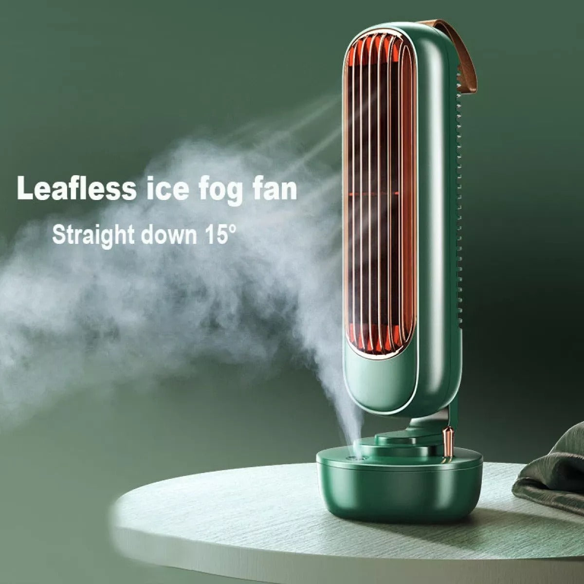 Ventilateur tour d'humidification rétro – Créatif, 2-en-1 avec brumisation, ventilateur intégré sur bureau avec recharge USB