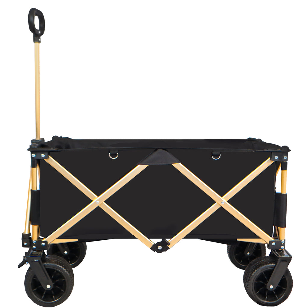 Chariot de plage pliant robuste – Utilitaire pour sable avec grandes roues