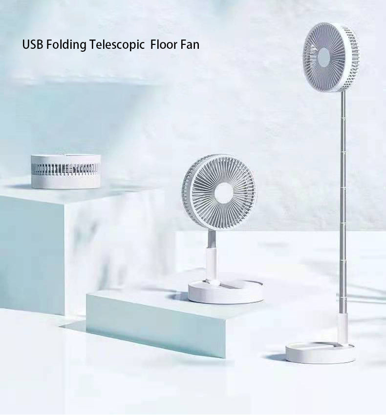 Telescopic Folding Electric Fan USB Charging Silent