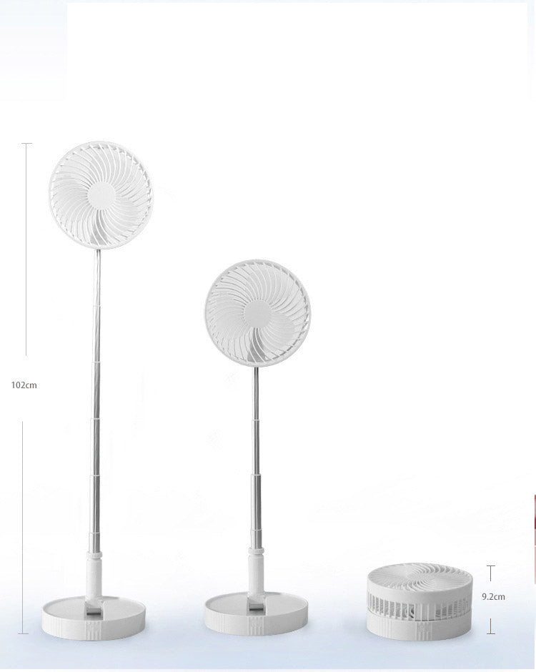 Telescopic Folding Electric Fan USB Charging Silent