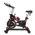 Vélo d'intérieur pour exercice avec selle confortable - Noir et Rouge