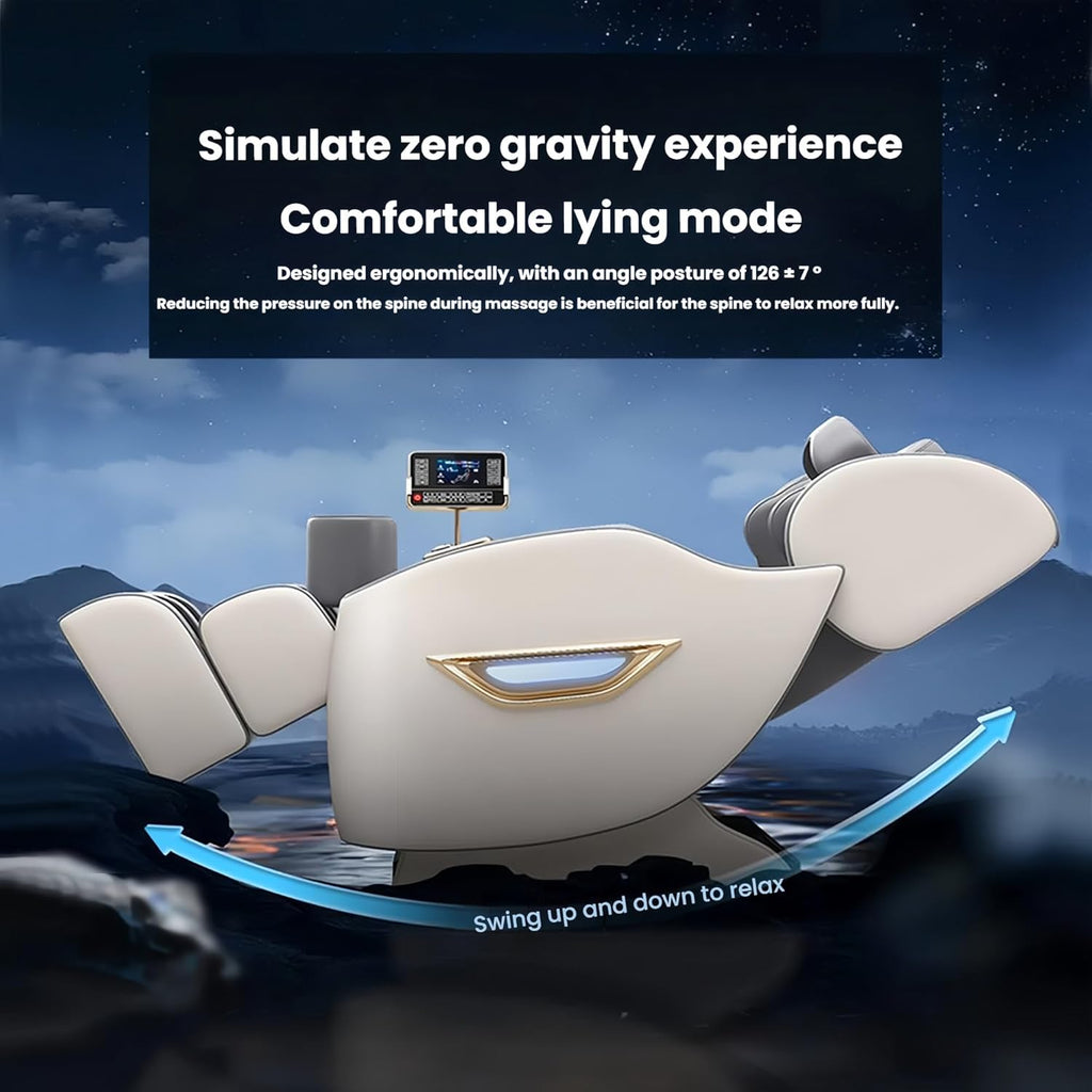 Full Body Massage Chair, Home Intelligent with Heat and Foot Roller Massage
