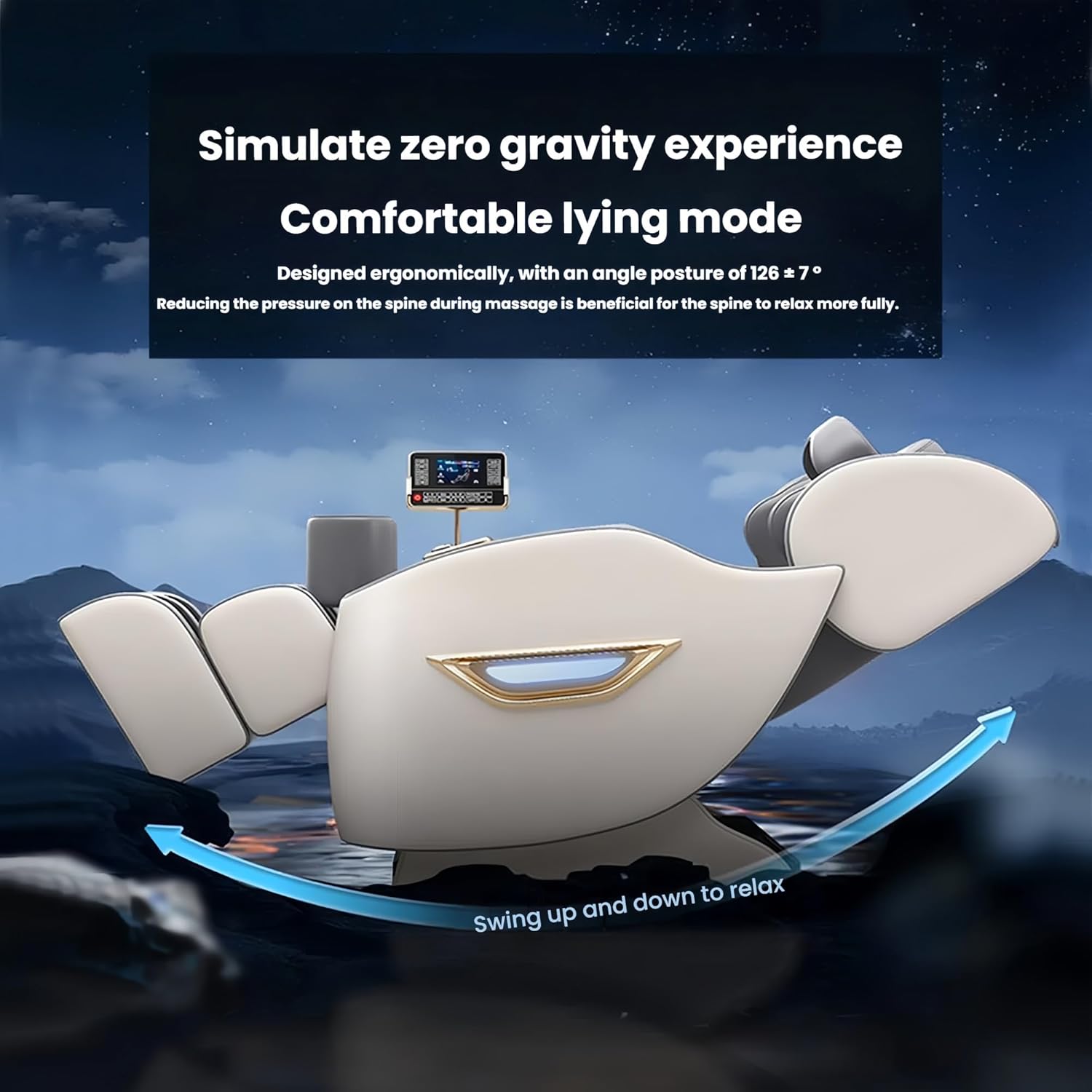 Full Body Massage Chair, Home Intelligent with Heat and Foot Roller Massage