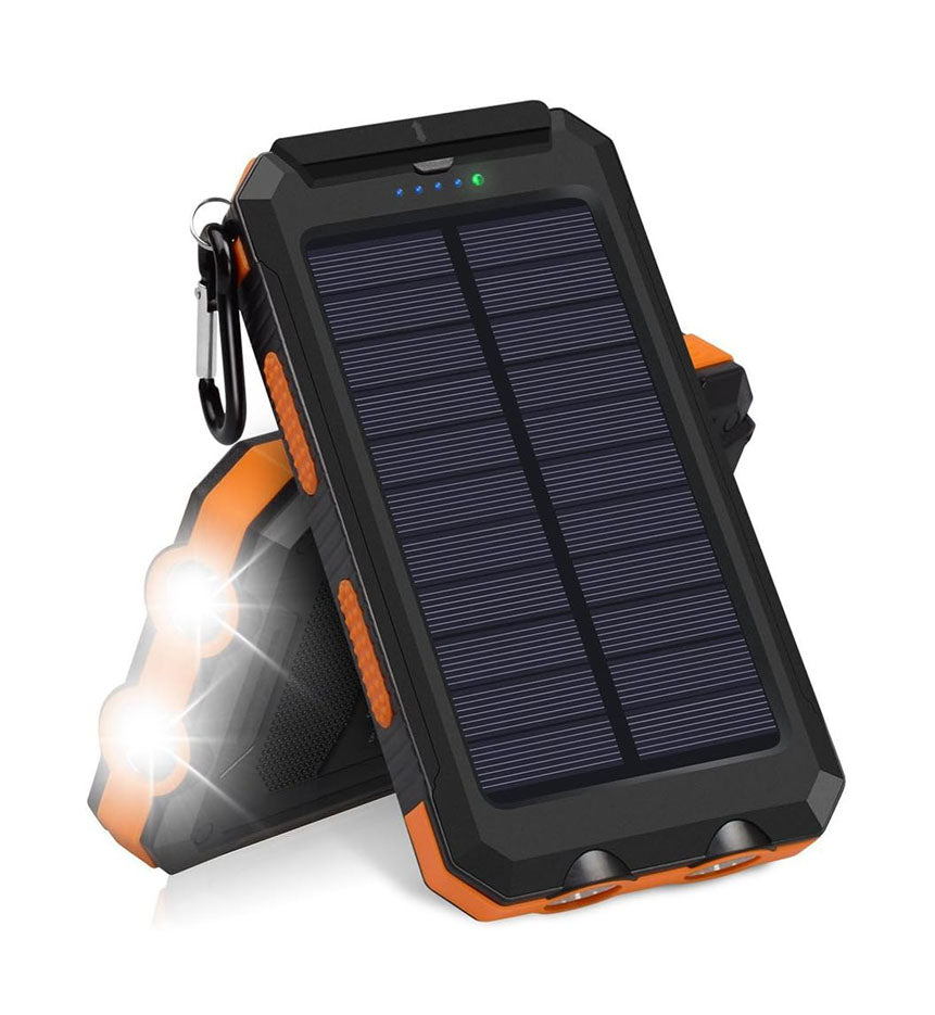 Strong waterproof solar mobile power supply 20000mAh with compass