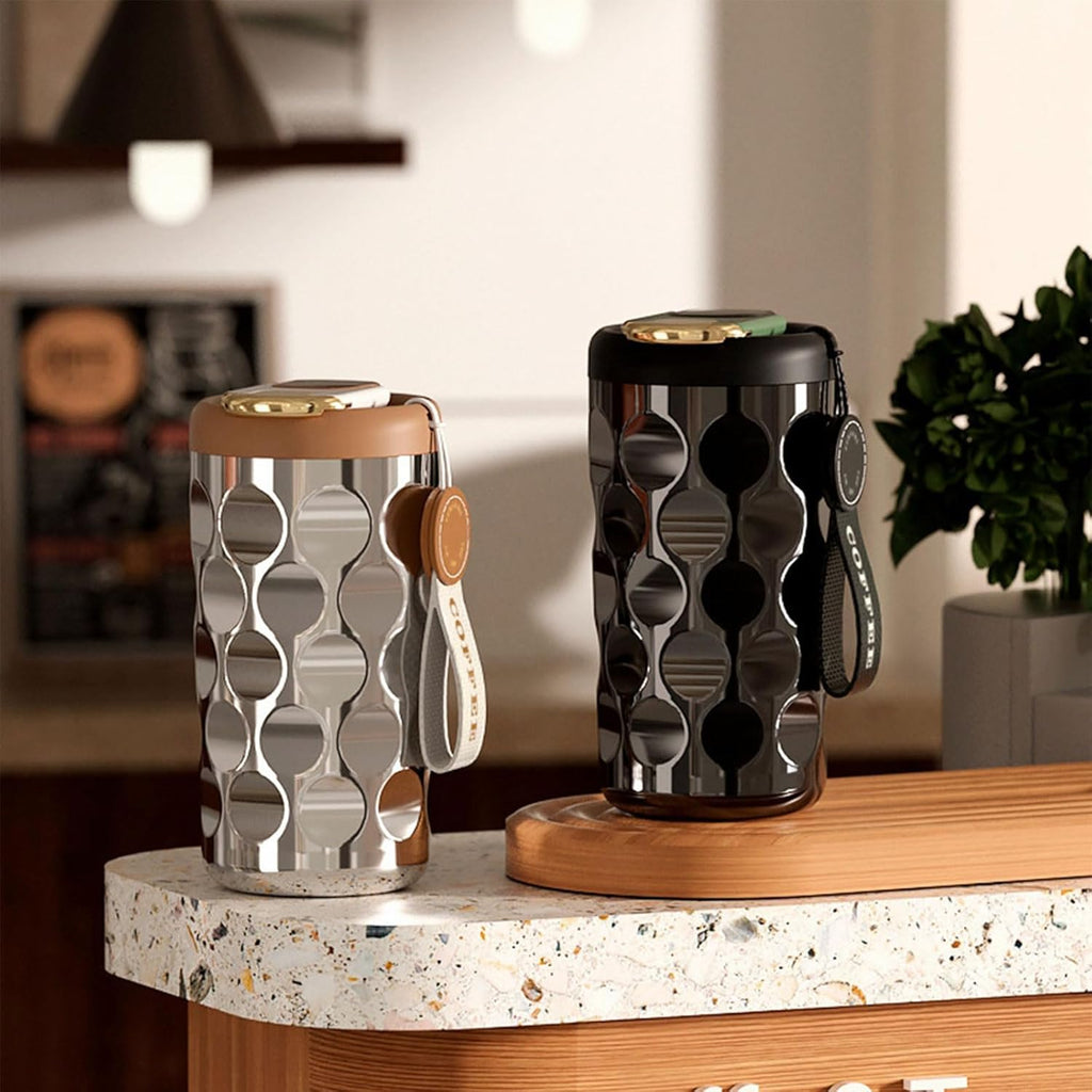 LED display insulated cup 316 stainless steel cup 410ml