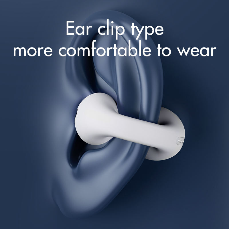 New Bluetooth Headset 5.3 Bone Conduction Ear Clip Noise Reduction i110
