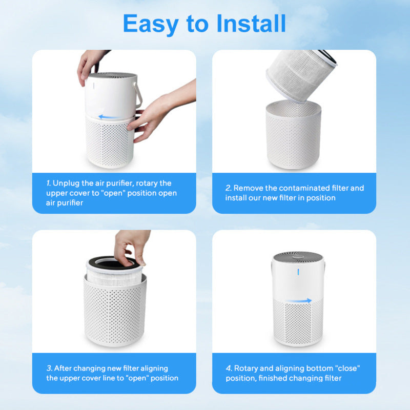 Air purifier formaldehyde sterilization and odor removal - Negative ion