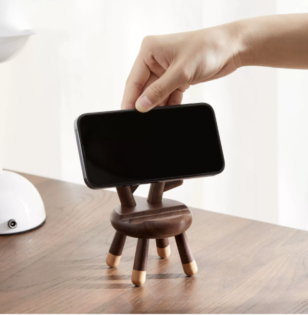 Cute and stylish cartoon deer antler stool phone holder