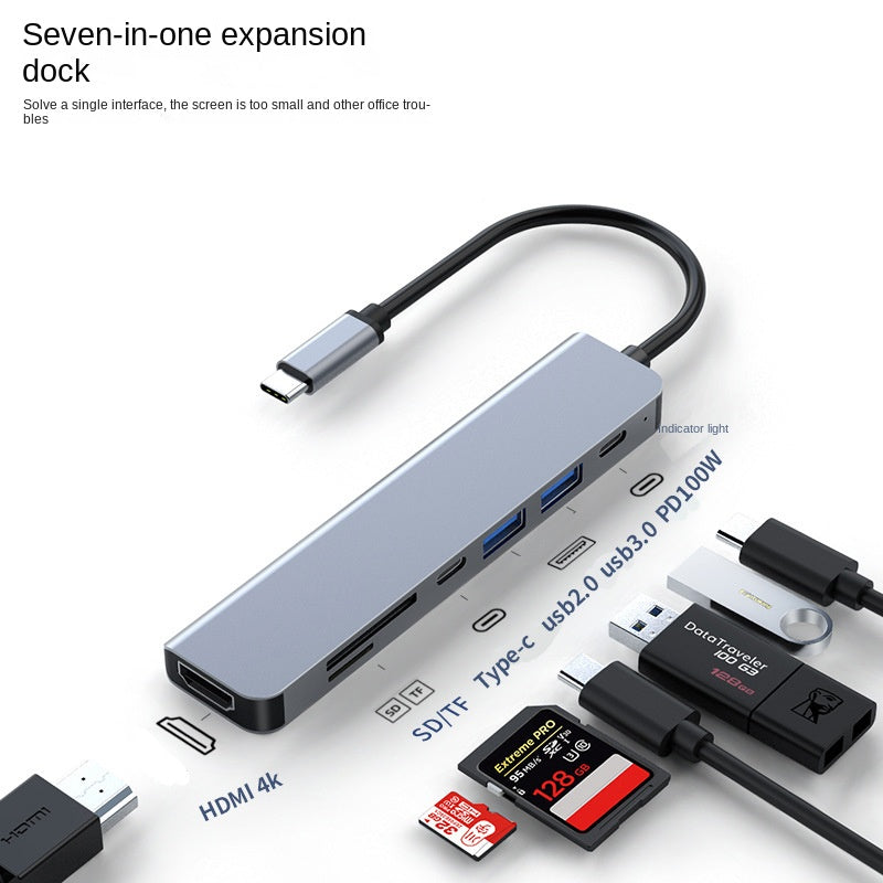 USB C Hub Multiport Adapter, Docking Station with HDMI 4K