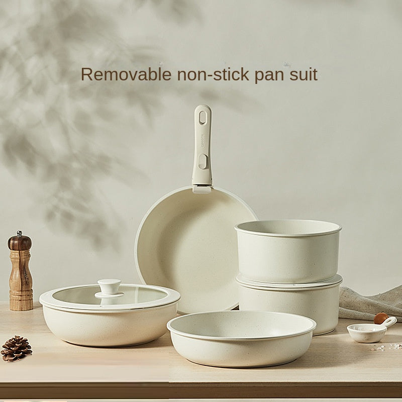 Detachable silicone cookware set