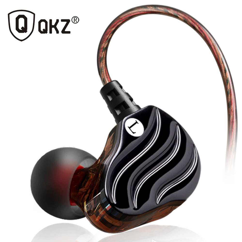 Écouteurs filaires – Mini double pilotes dynamiques hybride original – QKZ KD4