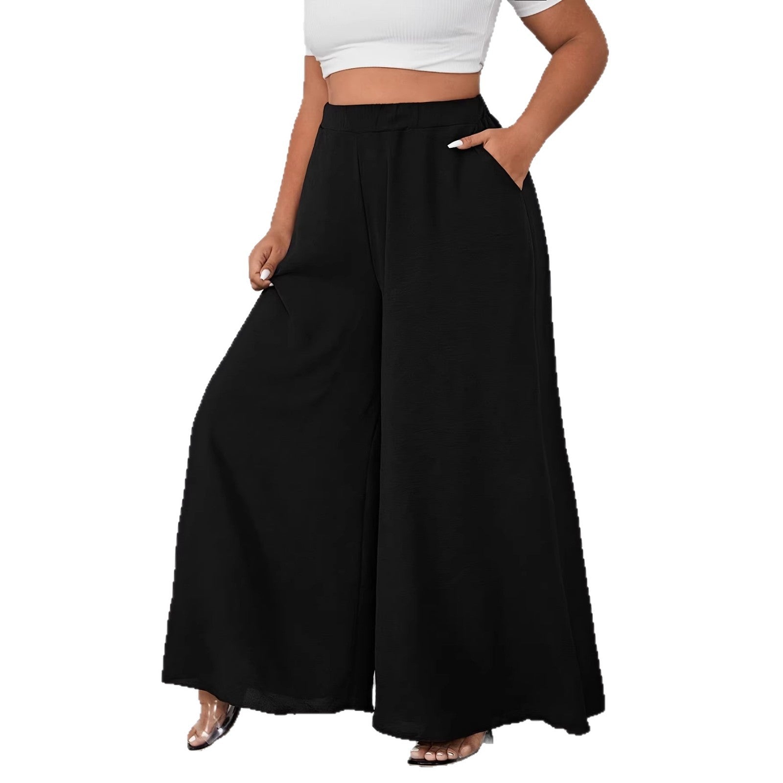 Nouveau pantalon décontracté long et ample été